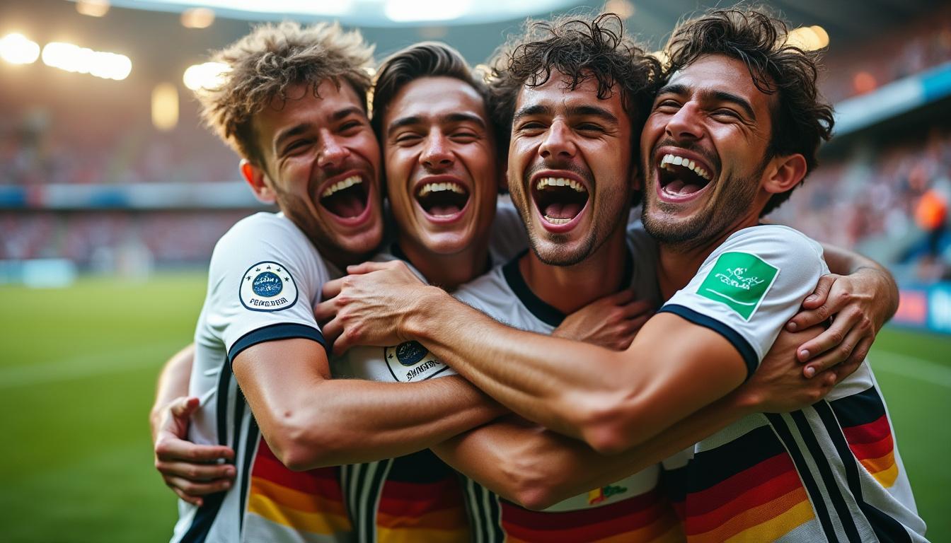 découvrez la victoire éclatante de notre équipe face à l'allemagne avec un score de 2-0, une performance impressionnante qui confirme notre détermination et notre talent sur le terrain.