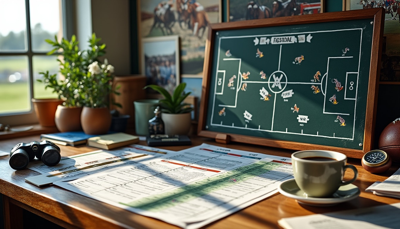 découvrez notre pronostic quinté+ pour le jeudi 27 août - prix de la villa lucie (deauville-la touques r1c8) avec une analyse détaillée, mêlant stratégie de football et expertise du turf pour maximiser vos chances.